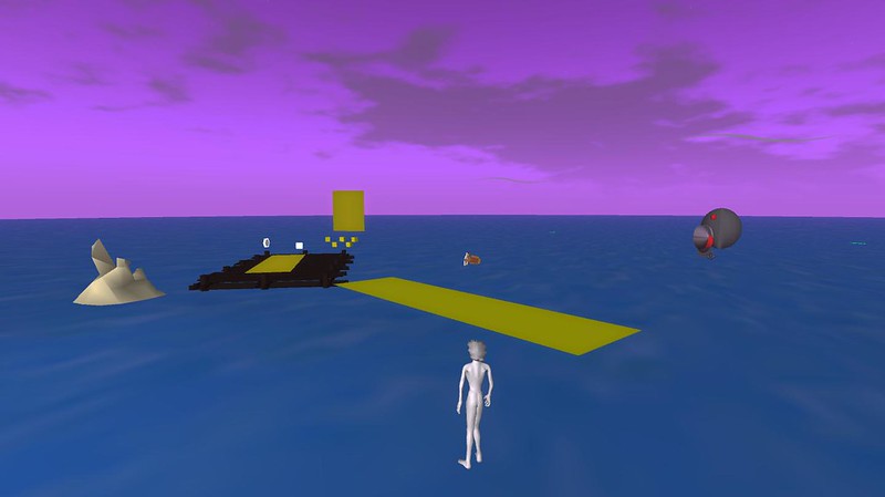 Second Life Adventures: A Lonely Dinosaur on the Dancefloor, Deconstructed Architecture in the Metaverse, and Hopper’s Diner in Space